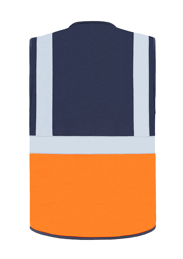 KXMF-multifunktionale-warnweste-reissverschluss-taschen-marineblau-signal-orange-warnwesten-korntex-back