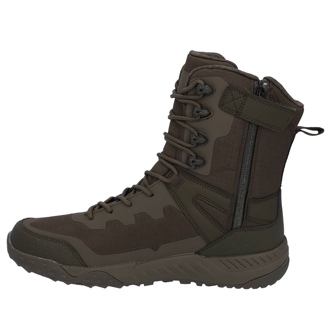 Stiefel, Kampf- / Hiking-Stiefel, Halbschuh, Gummisohle, Reißverschluss-Seitenpanel