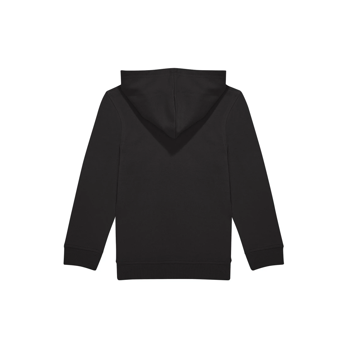 Hoodie, Schwarz, Kapuze, Langarm, Rippbündchen