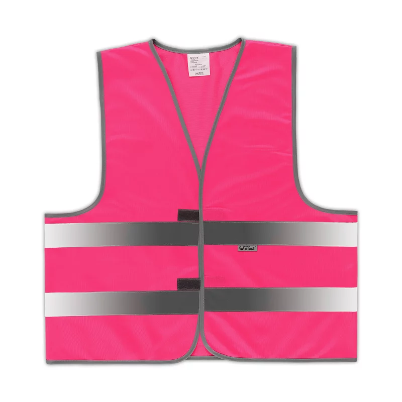 high-visibility, Sicherheitsweste, pink, reflektierende Streifen, Weste