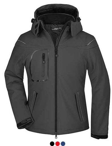 Softshell, Jacke, Hoodie, Grau, Reißverschluss