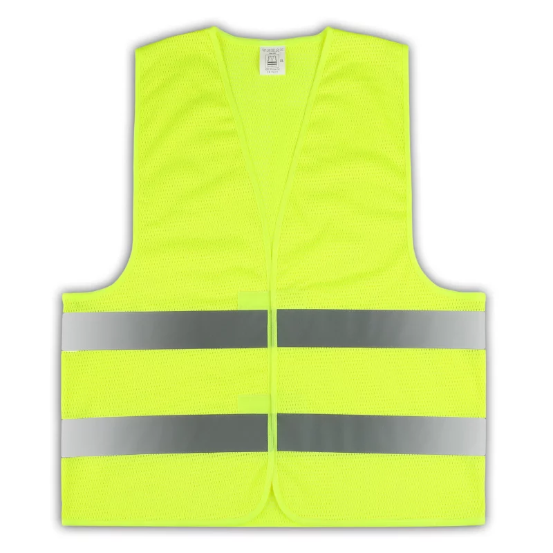 Sicherheitsweste, Reflexstreifen, High-Vis, Vorderseite, Mesh