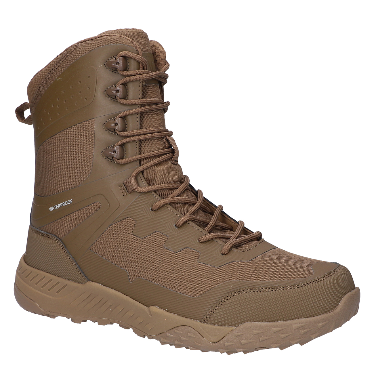 Stiefel, Wanderschuh, Wasserdicht, Braun, Gummi-Laufsohle