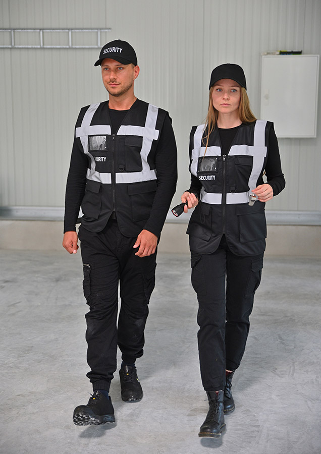 „SECURITY” Multifunktionsweste „Tampa” mit SECURITY Aufdruck