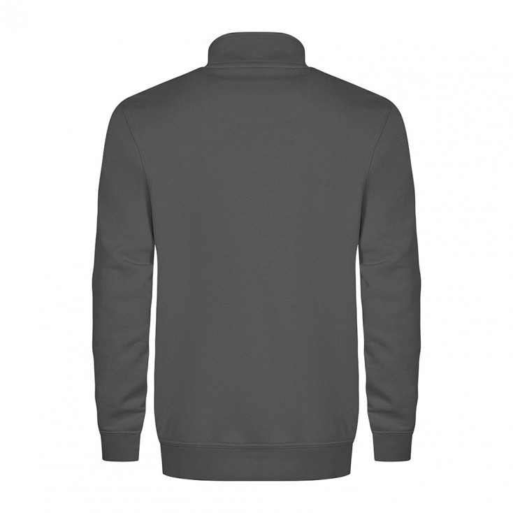 Sweatshirt, Dunkelgrau, Stehkragen, Langarm, Bündchen