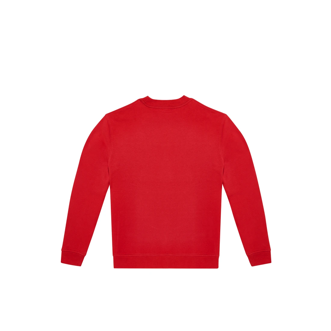 Sweatshirt, Rot, Rundhalsausschnitt, Langarm, Bündchen