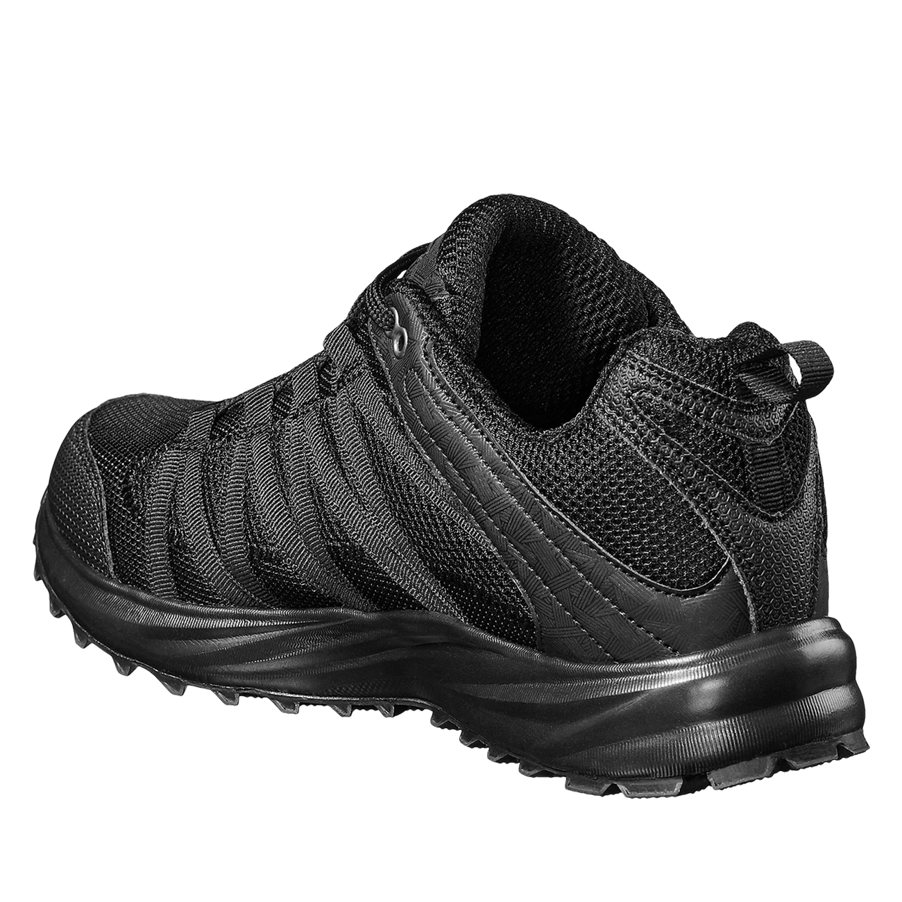 Sneaker, Schwarz, Mesh, Gummisohle, Dämpfende Zwischensohle
