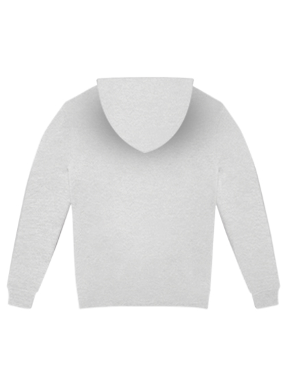 Kapuzenpullover, hellgrau, lange Ärmel, Kapuze, einfarbig