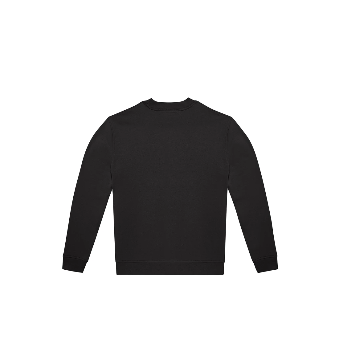 Sweatshirt, Schwarz, Langarm, Rundhalsausschnitt, Bündchen