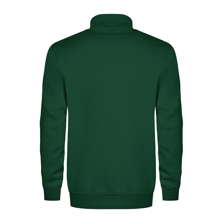 Sweatshirt, Stehkragen, Dunkelgrün, Lange Ärmel, Bündchen