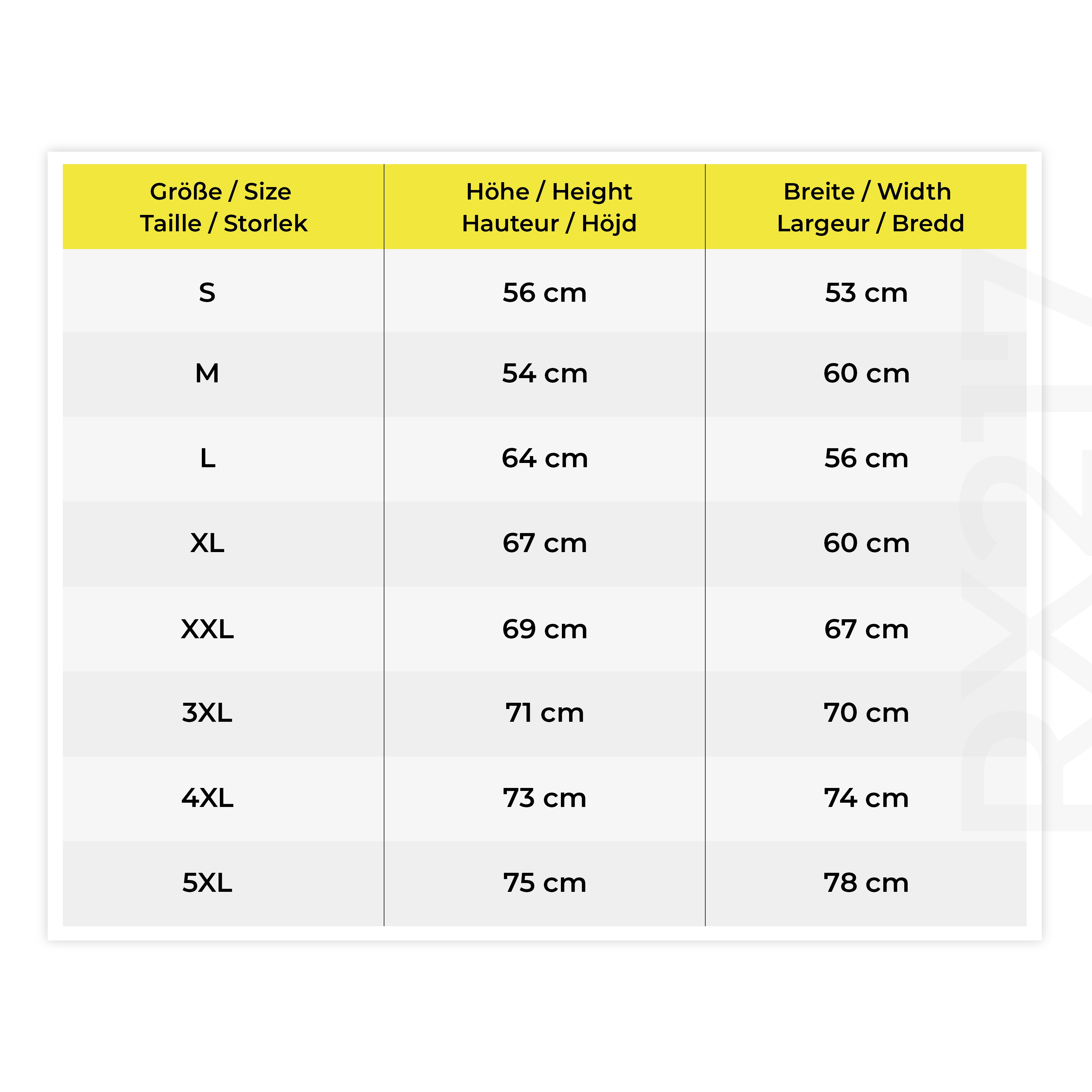 size-chart, tabelle, messung, kleidung, größe