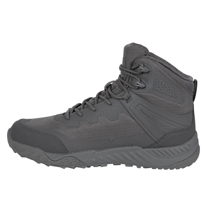 Stiefel, Wanderschuh, Grau, Gummisohle, Schnürstiefel