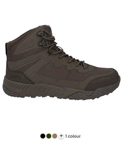Hiking-Stiefel, Knöchelstiefel, wärmendes Innenfutter, profilerte Sohle, braun, Stiefel, Wanderschuh, Braun, Gummi-sohle, Stoffriemen