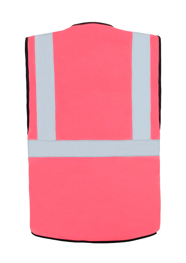 Warnweste, Neonpink, Reflektorstreifen, Warnschutzkleidung