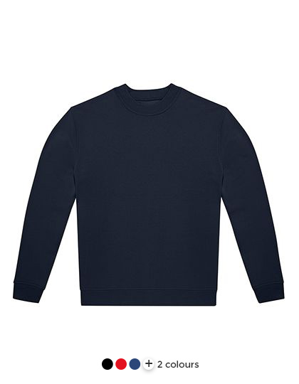 Crewneck, Pullover, Marineblau, Langarm, Unifarben