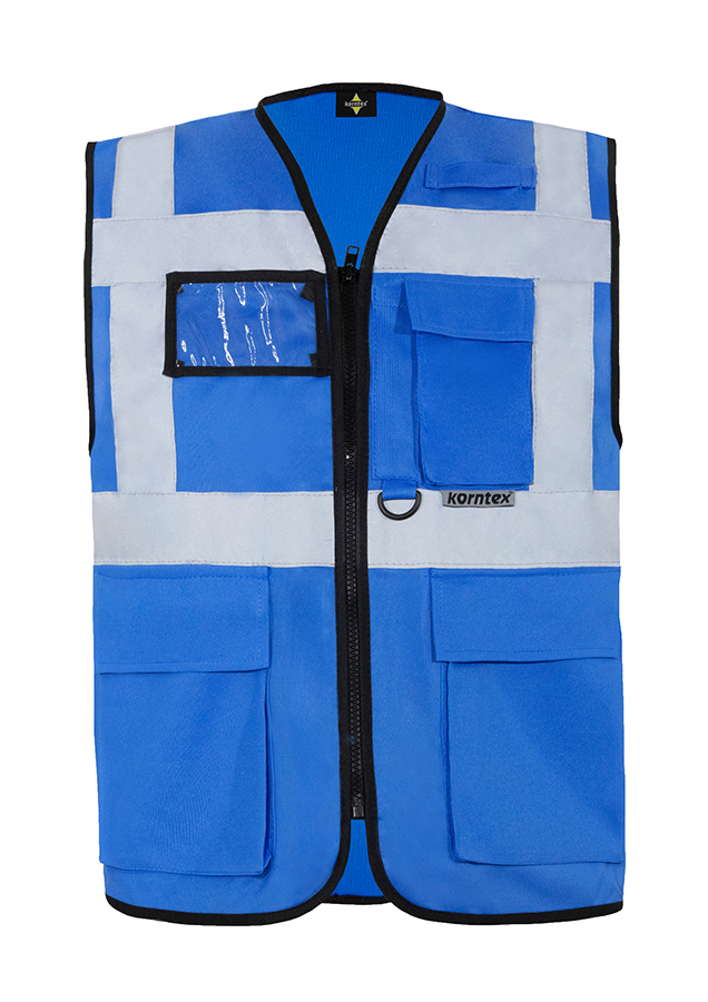 KXMF-multifunktionale-warnweste-reissverschluss-taschen-blau-warnwesten-korntex-front