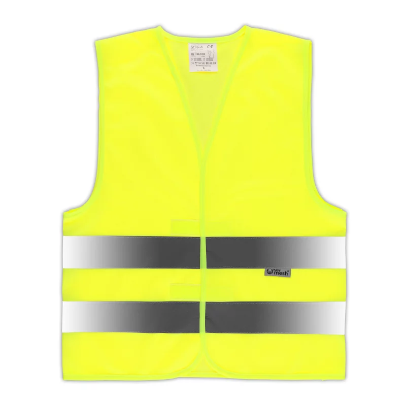 hochsichtbar, Weste, Sicherheit, reflektierend, neon-gelb