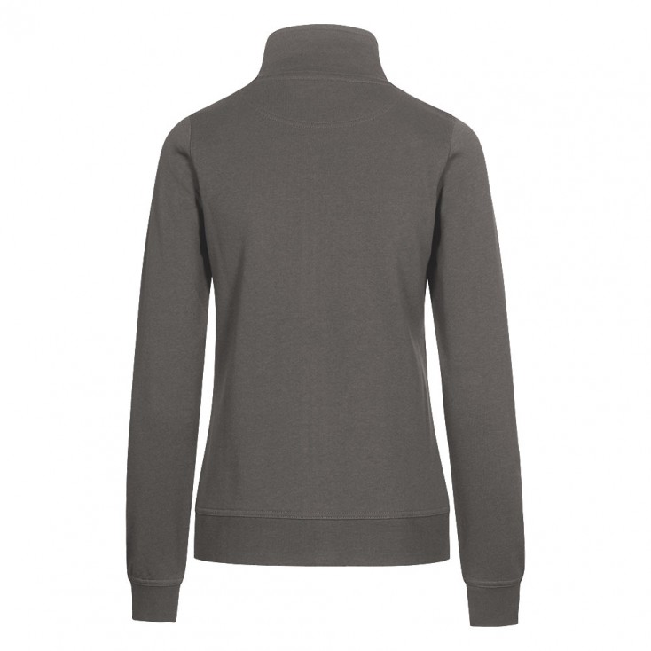 Sweatshirt, Stehkragen, Langarm, Dunkelgrau