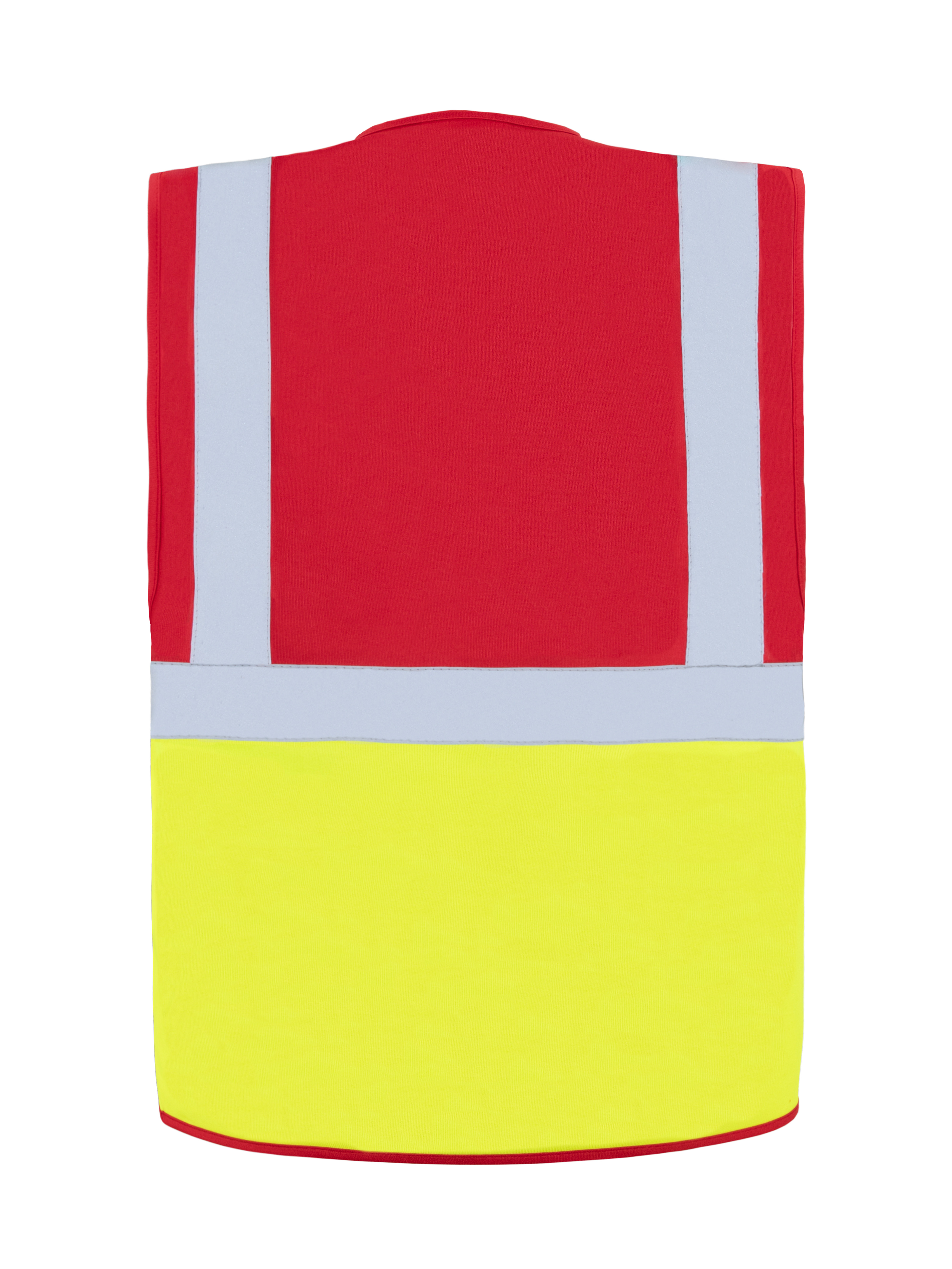 Warnweste, Sicherheitsweste, High-Visibility, Reflektionsstreifen, Gelb/Rot