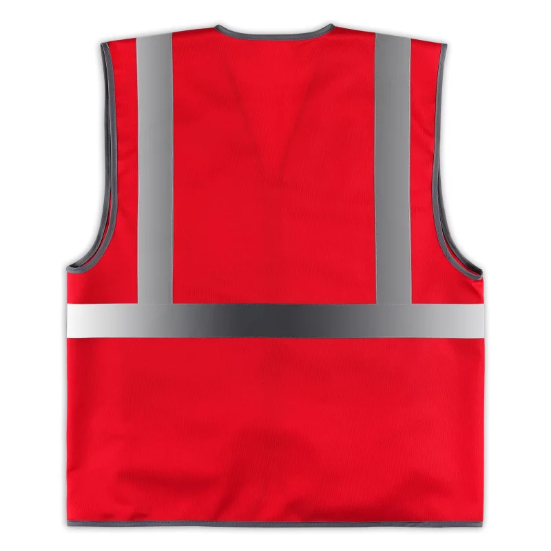 Sicherheitsweste, Reflexstreifen, Warnweste, rot, Reflexband