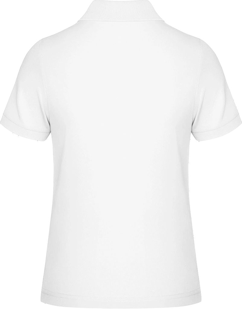 T-Shirt, Polo, Weiß, Kurzarm, Rückenansicht