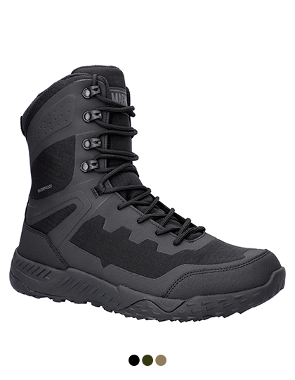 Stiefel, Tarnstiefel, Mittelsohlenstiefel, Gummi/Leder Mischung, dunkelgrau