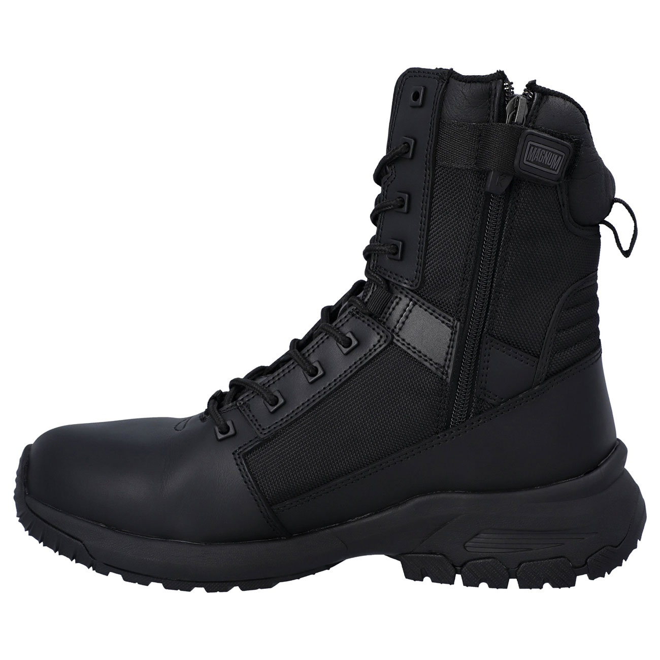 Boot, Ankle boot, Schwarz, Lug-Sohle, Seitlicher Reißverschluss