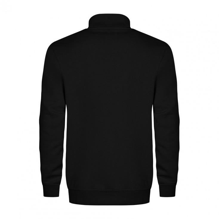 Sweatshirt, Stehkragen, Schwarz, Lange Ärmel, Rippbündchen