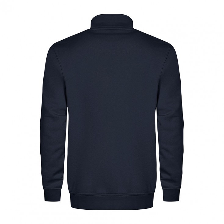 Sweatshirt, Stehkragen, Dunkelblau, Langarm, Bündchen