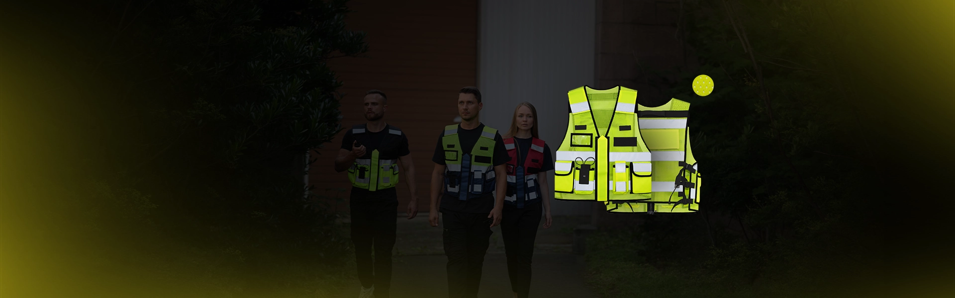 Weste, Sicherheitsweste, Reflektierend, High-Visibility, Gurtband